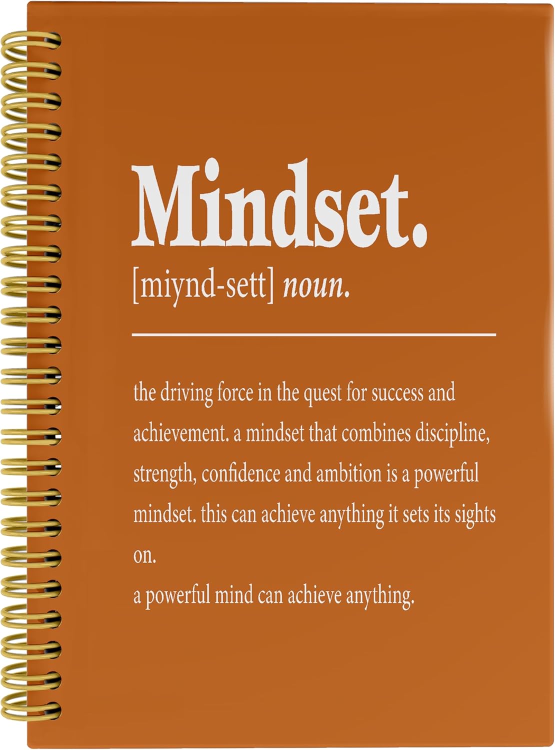 Knibeo Mindset Inspirational Notebooks Journal - Anti Anxiety Notebook, 5.5×8.3 Inch Inspirational Spiral Bound Notebook with 164 Pages, College School Supplies(croci)