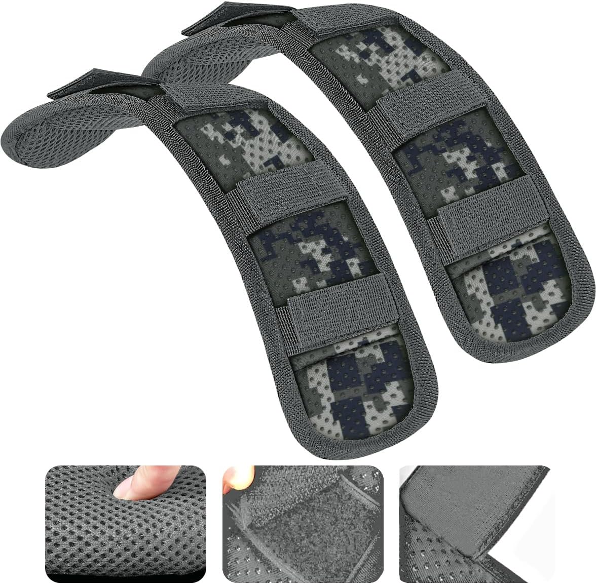 ZINZ 2-Pack Universal Shoulder Pad with Ultra Thick Cushion for Bag Luggage Bag Crossbody, Plus Long & Anti-Slip & Breathable,CA01FL01