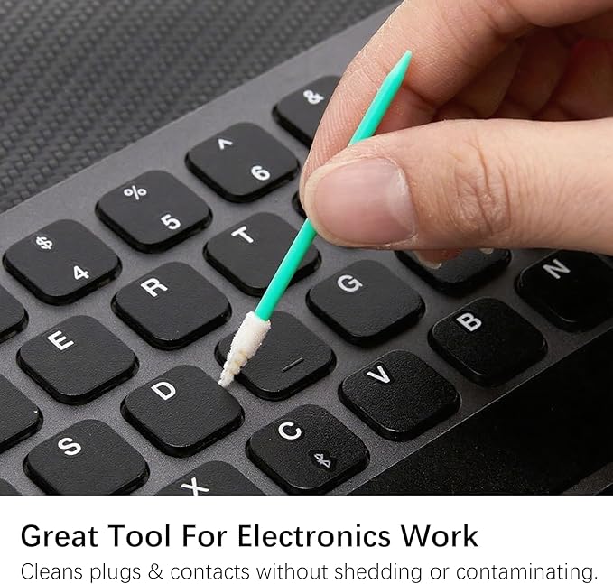 200 Pcs Cleaning swabs, Lint-Free High-Density Foam Sponge Lab Tip Swab Sticks for Precise Cleaning of Circuit Boards, Inkjet Printers, Camera Lenses, Optical Lenses, and Optical Equipment
