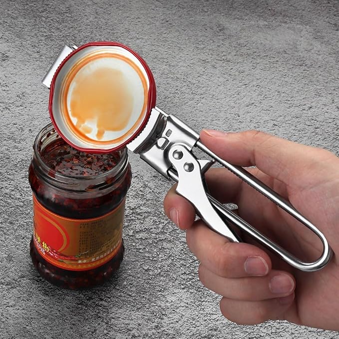 Jar Openers for Seniors, Jar Opener Gripper, Can Opener Manual, Adjustable Stainless Steel Jar Opener for Children and the Elderly. (1)