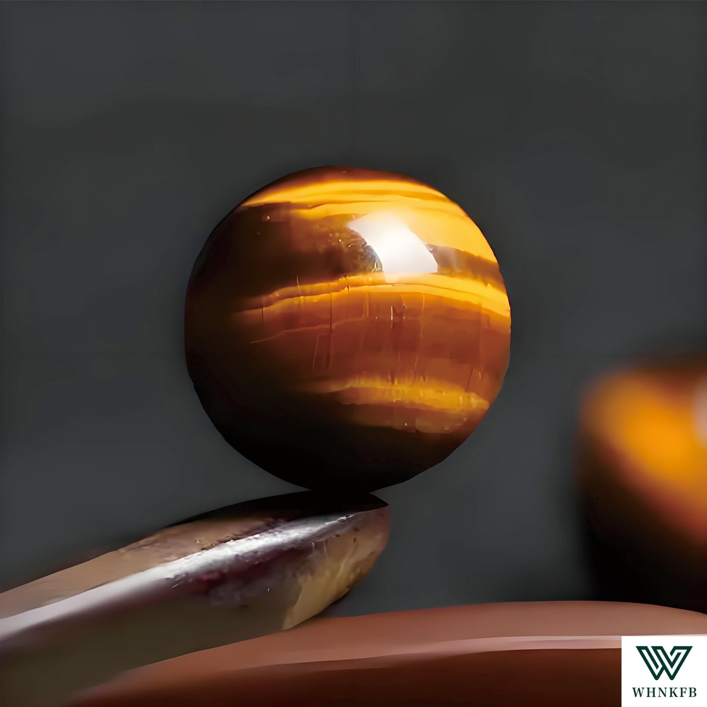 WHNKFB 6mm 100PCS Natural Yellow Tiger's Eye Round Beads, Smooth Polished Loose Gemstone Beads for Jewelry Making Craft - 4mm 6mm 8mm 10mm Options with Free Elastic Cord