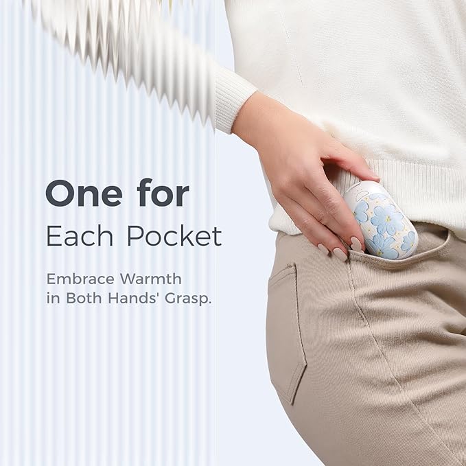 OCOOPA Magnetic Rechargeable Hand Warmers 2 Pack, Ultrathin Electric Handwarmers, Portable Pocket-Sized Heater, for Men, Women Purse Must Haves, Union UT3 Lite