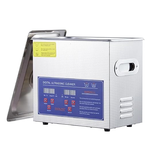 Industrial Heated Ultrasonic Cleaner & Sterilizer - 3.2L/0.85Gal 120W 40kHz with Timer for Medical, Automotive, Jewelry Tools | Dental Equipment, Carburetors, Auto Parts