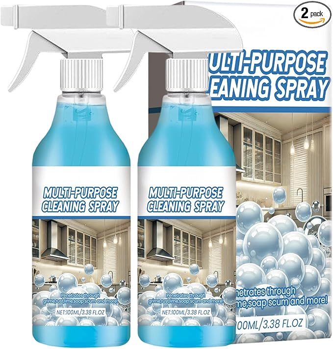 Spray Splash Cleaner, 2026 New Multi Purpose Cleaning Spray, Upgraded Foam Sprays for Ovens, Powerful Degreaser Sprays for Kitchen, Convenient Handheld Cleaner for Home Family (2PCS)