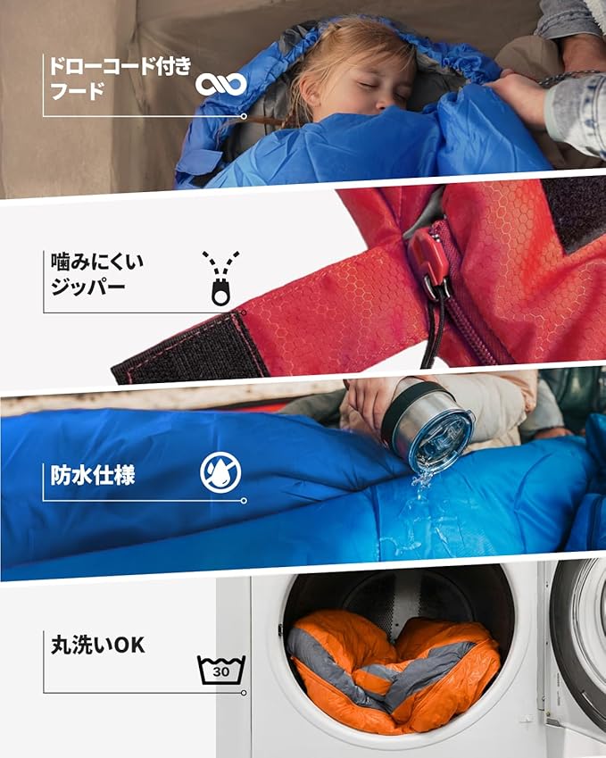 MalloMe Sleeping Bags for Adults Cold Weather & Warm - Backpacking Camping Sleeping Bag for Kids 10-12, Girls, Boys - Lightweight Compact Camping Essentials Gear Accessories Hiking Sleep Must Haves