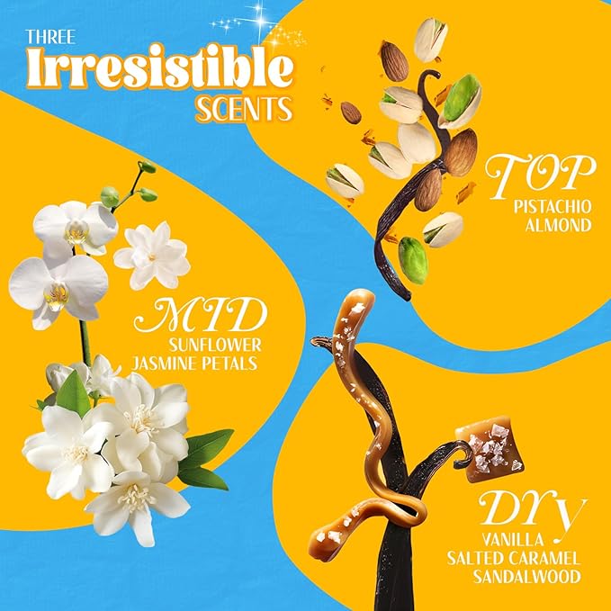 Sttes Perfume 602# (Irresistible Sunshine) - Eau de Perfume 100ml (3.4fl oz) Vanilla Gourmet Tune (Caramel Vanilla Flavor)
