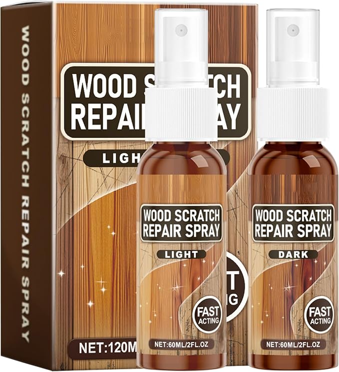 Scratch Remover Spray - Instant Wood Repair and Floor Polish, Natural Shine Protector | Furniture Restoration Cleaner for Wooden Tables, Cabinets, Doors, Home Decor, and Interior Maintenance