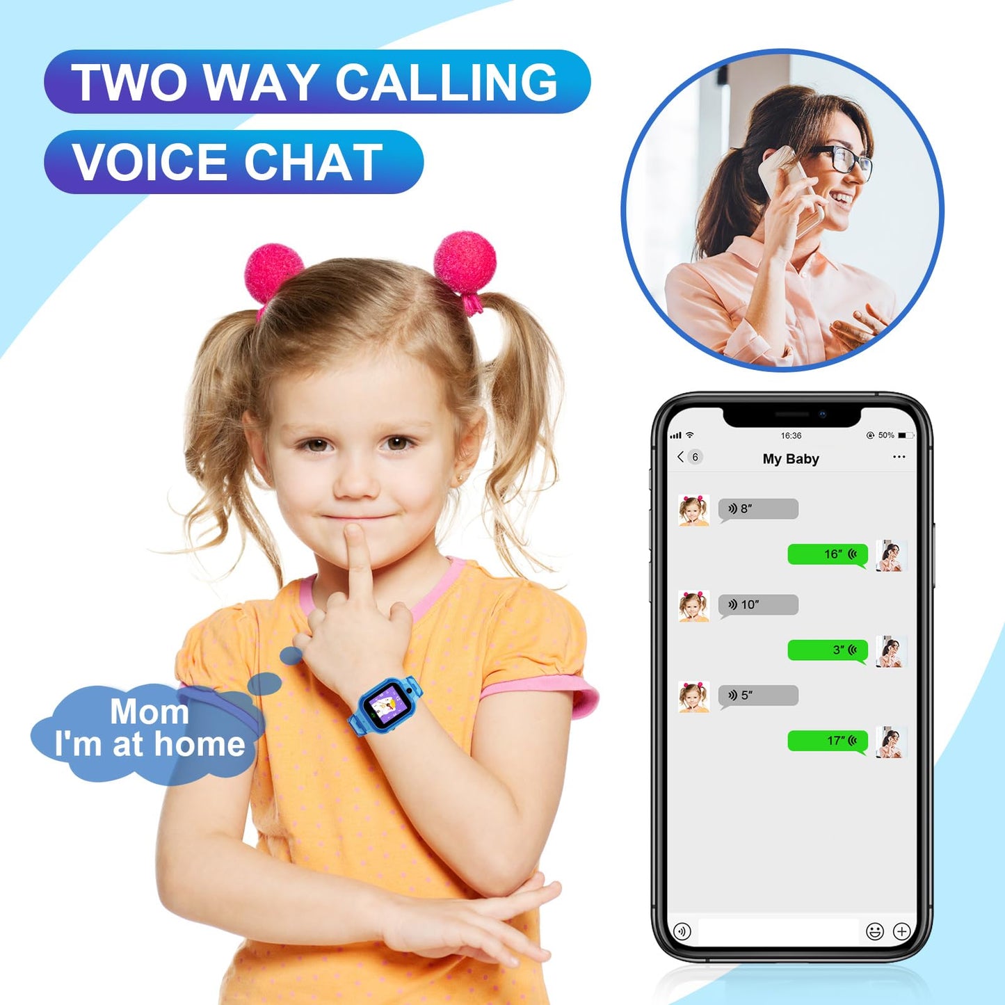 4G Kids Smart Watch Gps Tracker - Smartwatch With Two Way Call Video Calling Voice Chat Sos Class Mode Stopwatch Pedometer Games