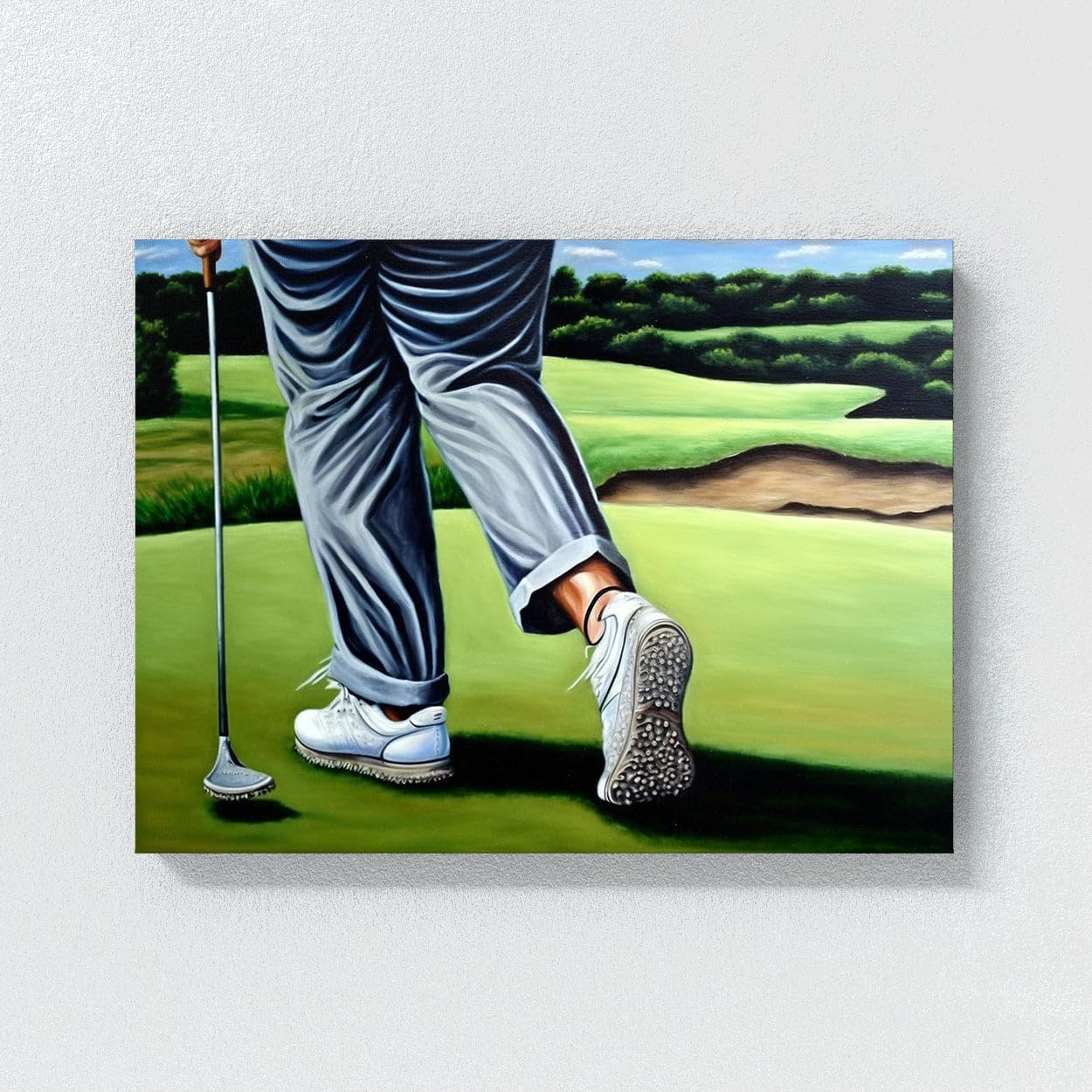 Sense Canvas Golf Scene 18 Canvas Art - Home Decor Wall Art Print Poster Painting Medium 24x18 / 1.5"