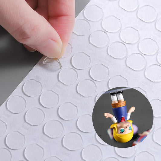 Adhesive Stick dots Two-Sided Sided Mounting Putty Stick Tack for Wall Hanging Crafts Balloons Festival Party Decorations,Clean Removable(0.6"*0.6"-480)