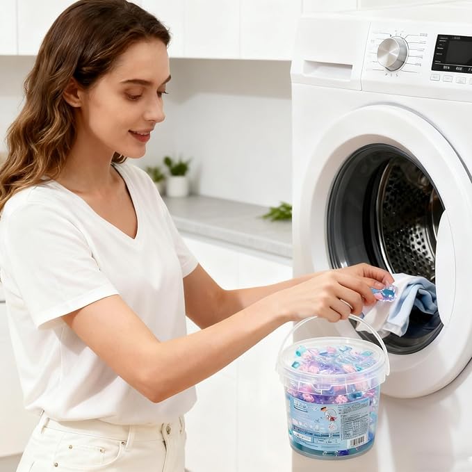 Laundry Pods, Color Protection, 1 Box/40 Pieces, Fabric Softening Pods Laundry Detergent, Fresh Long-Lasting Scent, For Apartment Home Dorm Room Hotel Jeans Towels Sheets T-Shirt Blouse