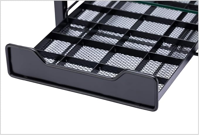 Rice rat Coffee Pod Storage Holder Capsules Originaline Drawer Organizer, Crystal Tempered Glass (40 Pods Capacity)