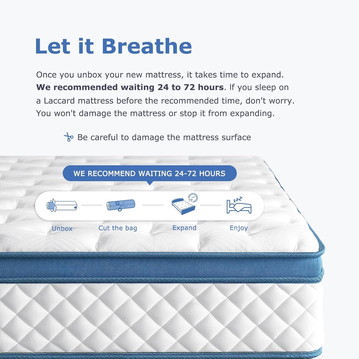 14 Inch Queen Mattress Medium Firm Hybrid Queen Size Bed Mattresses, Memory Foam Mattress in a Box for Pressure Relief, Individual Pocket Spring-Motion Isolation with Edge Support, CertiPUR-US