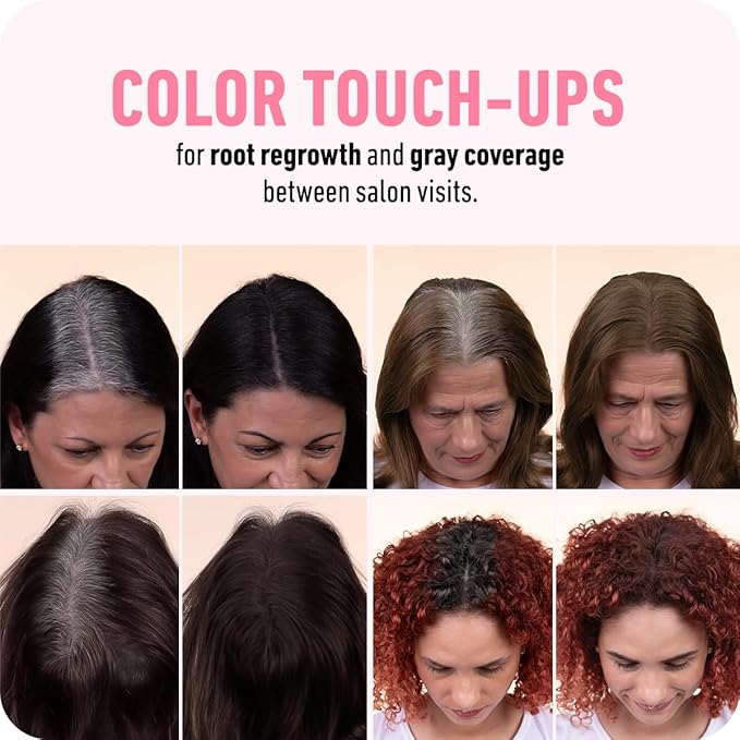 BOLDIFY Hairline Powder (LARGE, 10g) - Root Touch Up Hair Color for Gray Coverage - Bald Spot Concealing Hair Powder for Women & Men - 24-Hour Stain-Proof - Dark Brown
