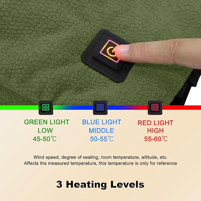 MDSTOP Heated Hand Warmer Pouch, Portable Electric Heated Hand Muff, Heated Gloves for Women, Men, Kids, Hunting,Fishing,Camping,Golf & Xmas Gifts（No-Battery）