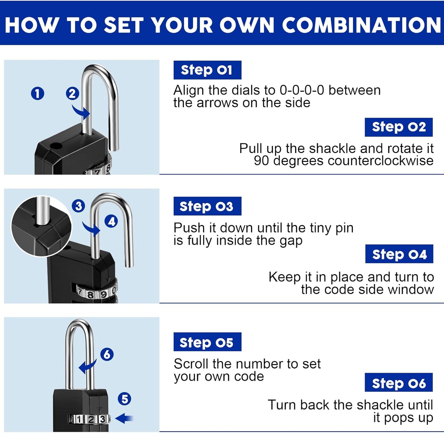 Chumia 32 Pack 3 Digit Combination Lock Small Combo Locks Waterproof Luggage Number Padlock for Backpack Suitcases Traveling Toolbox School Gym Employee Locker