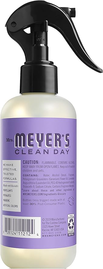Mrs. Meyer's Clean Day Room Freshener, Lilac (8 Fl Oz (Pack of 6))