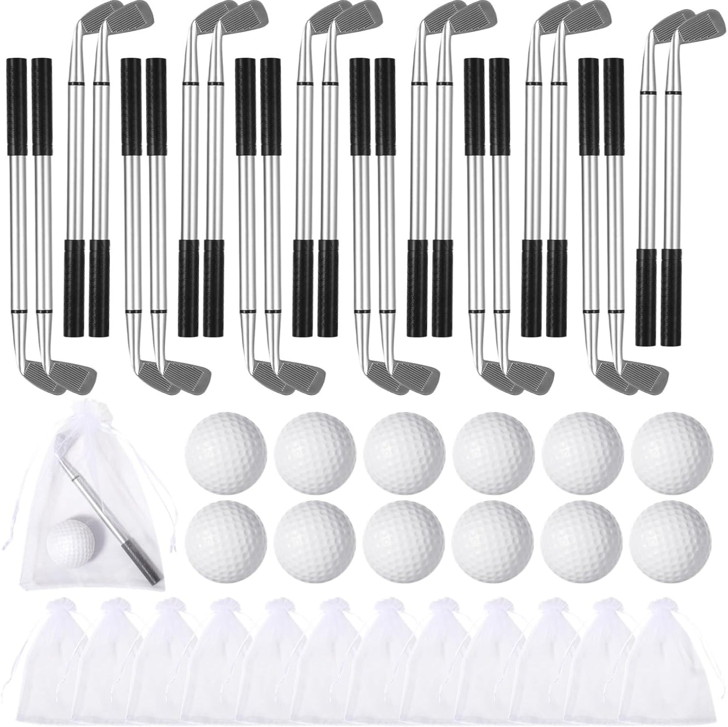 Mini Golf Club Ballpoint Pens Set 78 Pcs