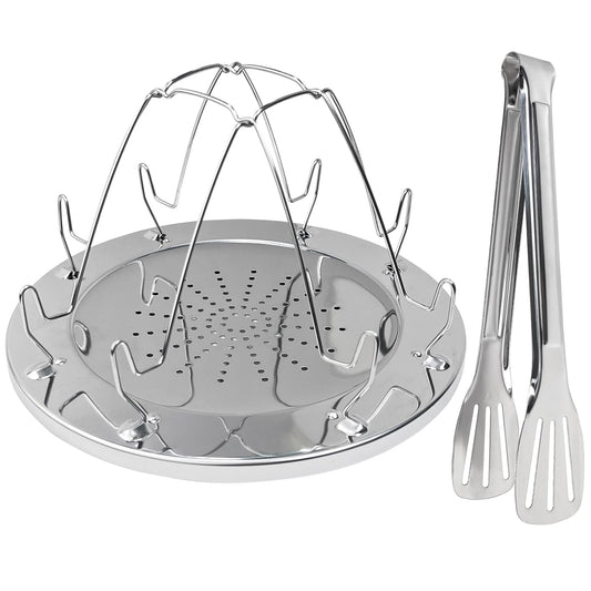 Meanhoo Folding Camping Toaster for Gas Stove Top – Stainless Steel 4-Slice Camp Stove Toaster Rack Holder – Portable Outdoor Bread Toaster for Camping, RV, Hiking & Picnic (Includes Tongs)