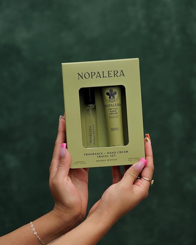 Nopalera Hand Cream + Travel Fragrance Gift Set (Bosque Místico)