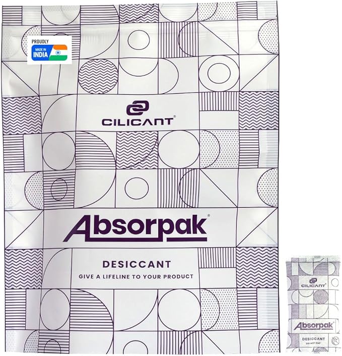 CILICAnt Absorpak Desiccant Pouches - 200 pcs Pack, Moisture Absorbers for Shoes, Jewelry, Clothes or Electronics, Ideal for Households, Food Pantries, Dried Food, Pet food, for Moisture, Medium