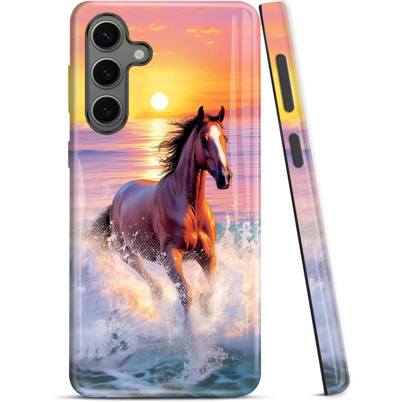 Ziskgzo Compatible For Samsung Galaxy S25 Plus 5G Case, 2 Layer Hard Shell Silicone Cover 2 In 1 Shockproof Protective Phone Cas