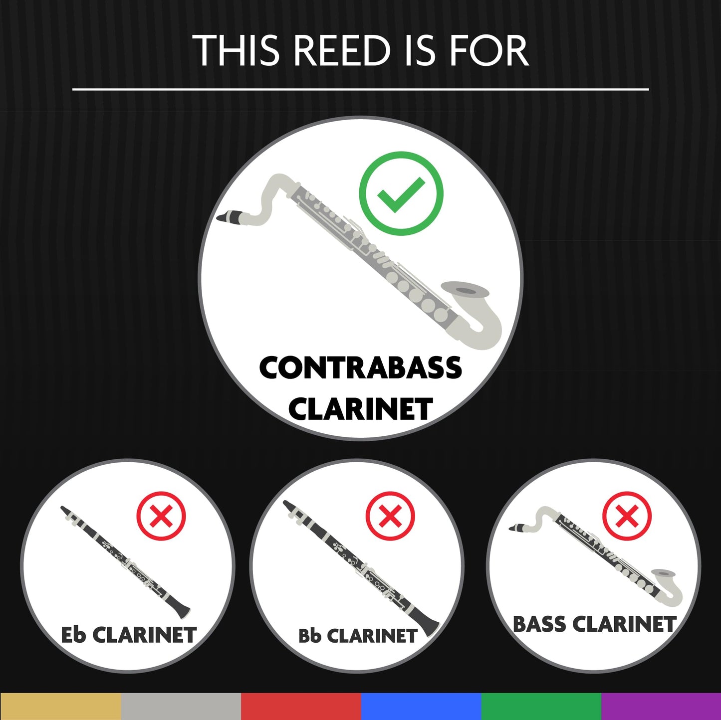 L  Gre Reeds - Contrabass Clarinet Reed, Classic, Strength 3.50 (Bbcb3.50) - Premium Synthetic Woodwind Reed