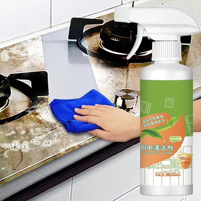 Kitchen Cleaner Spray, 300ml Gentle Concentrated Mist, All Purpose Cleaner, Household Cleaning Spray for Family Friends Women Men Mother Home Indoor Coffee Maker Kitchen Surfaces