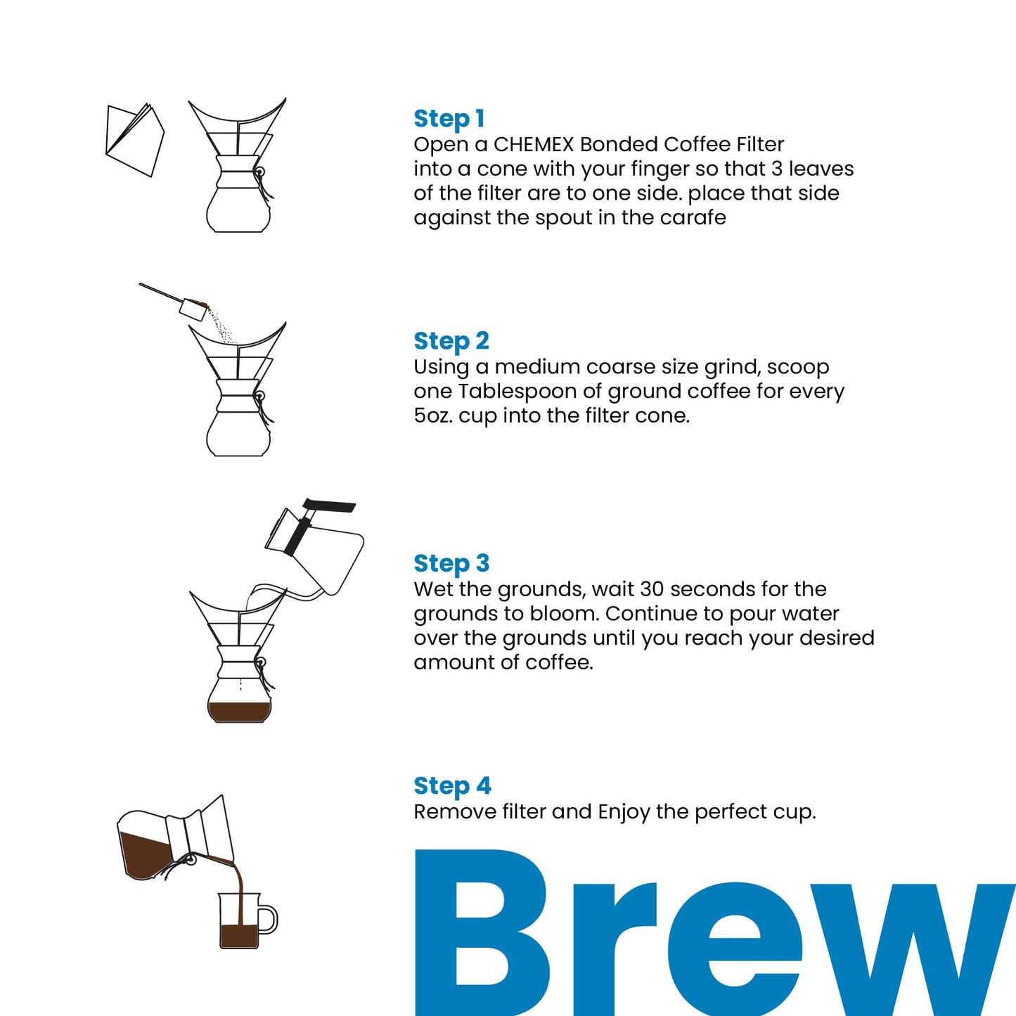 Chemex Pour-Over Glass Coffeemaker - Classic Series - 3-Cup - Exclusive Packaging