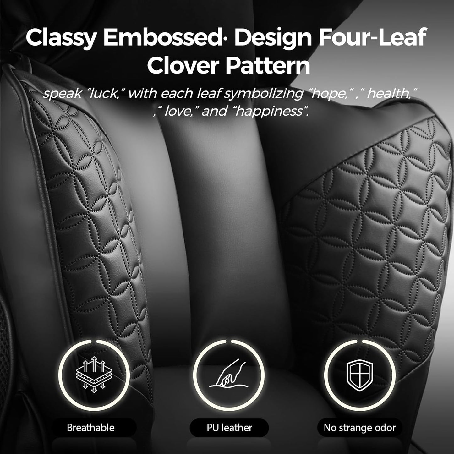 COMHOMA Big and Tall Office Chair 400LBS Wide Ergonomic Gaming Chair with Deluxe Embossing Designed Leather with Foot Rest,150°Reclining Adjustable Armrests Pocket Spring Back Support and Pillow