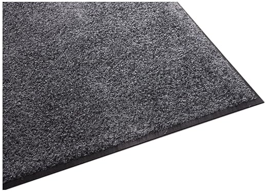 Guardian Platinum Series Indoor Wiper Floor Mat, Rubber with Nylon Carpet, 2'x20', Grey