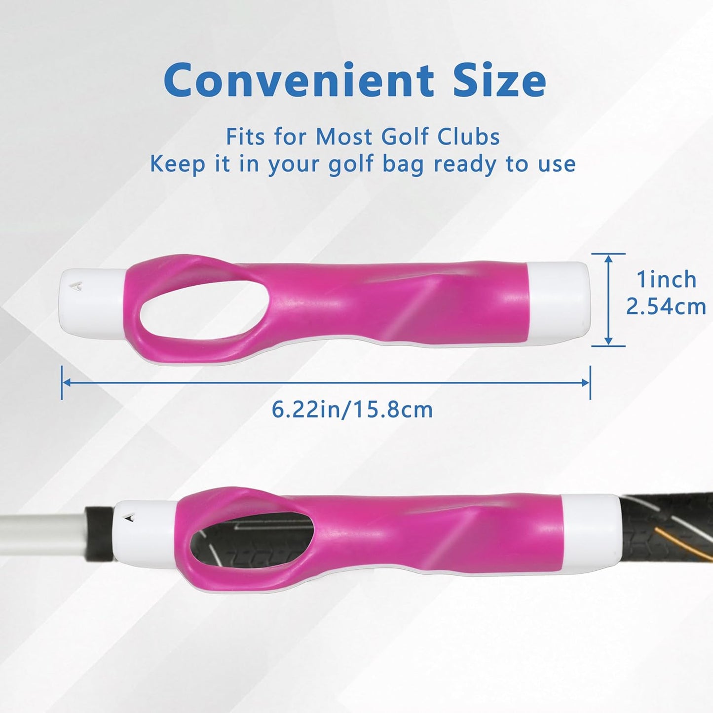 Golf Grip Trainer,Golf Club Grip Trainer Right Hand,Golf Grip Swing Training Aid for Golfer Proper Hand Position,Attaches to Most Golf Handles