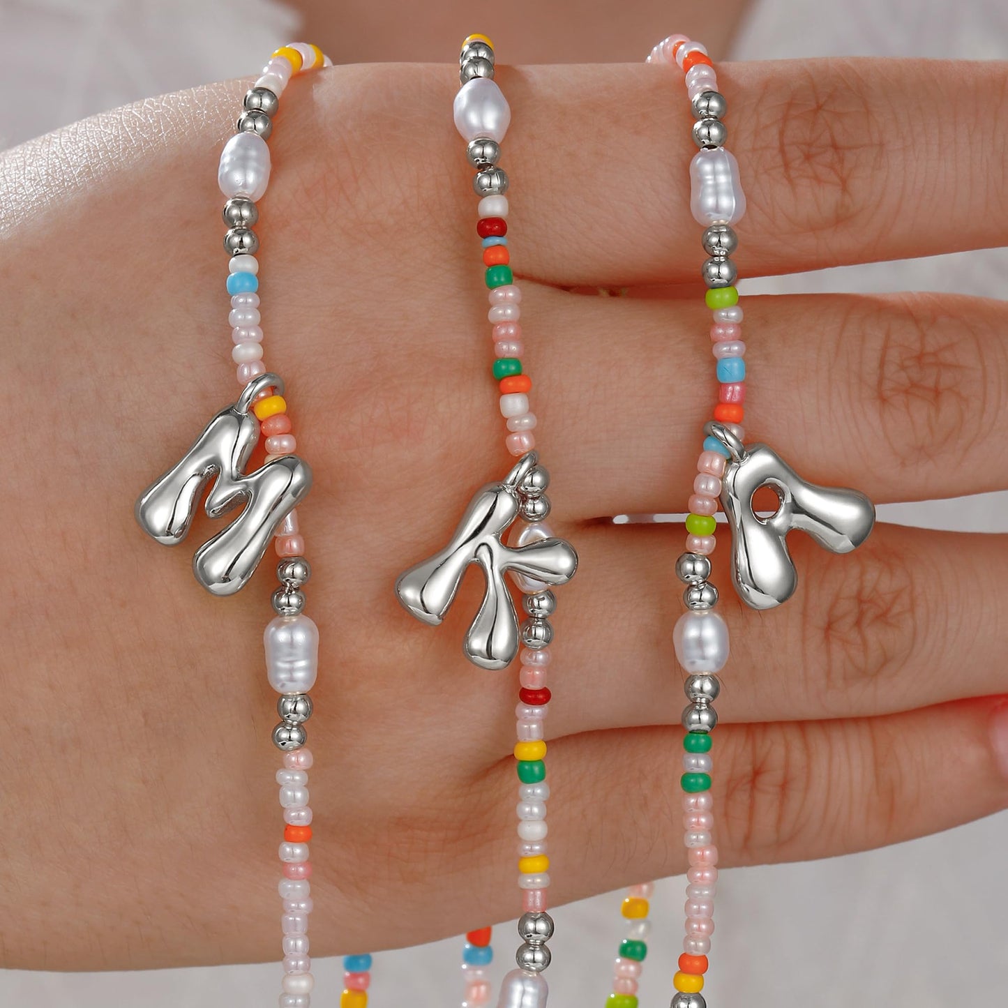 Ritach Pearl Necklaces for Women Girls - Initial I Necklace Pearl Necklace Letter Necklace for Girls Gifts for Teen Girl Gifts Trendy Stuff Initial Necklaces for Women Jewelry