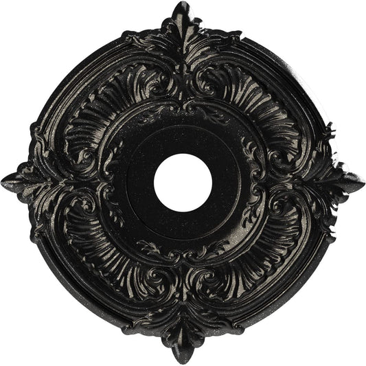 19Od X 3 1/2Id X 1P Attica Thermoformed Pvc Ceiling Medallion (Fits Canopies Up To 6 3/4), Textured Metallic Galaxy