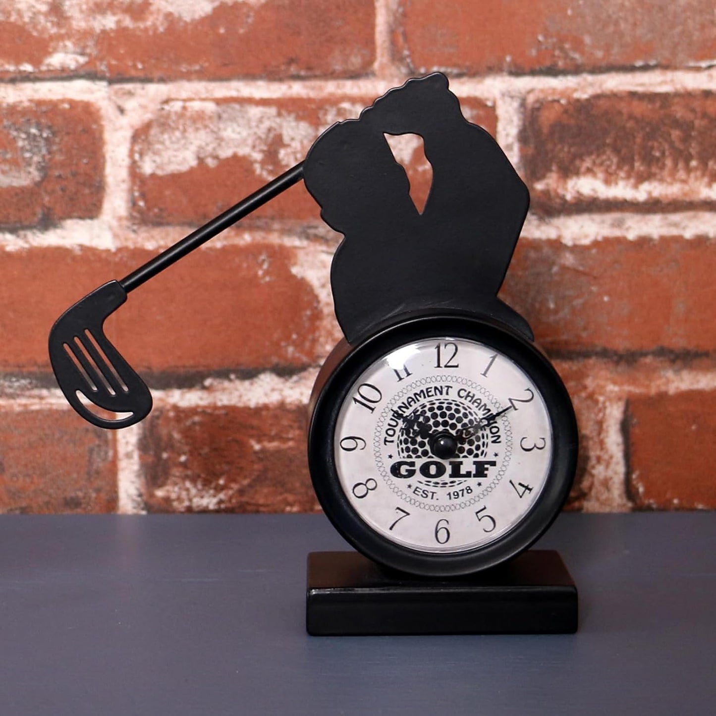 Golf Gifts for Men Dad Women Brother Bosses Golf Clubs Desk Clock Cool Desk Accessories for Coworkers Golfer Fans Souvenir Novelty Event Golf Office Decor Golfer Gadgets Unique Funny Stuff