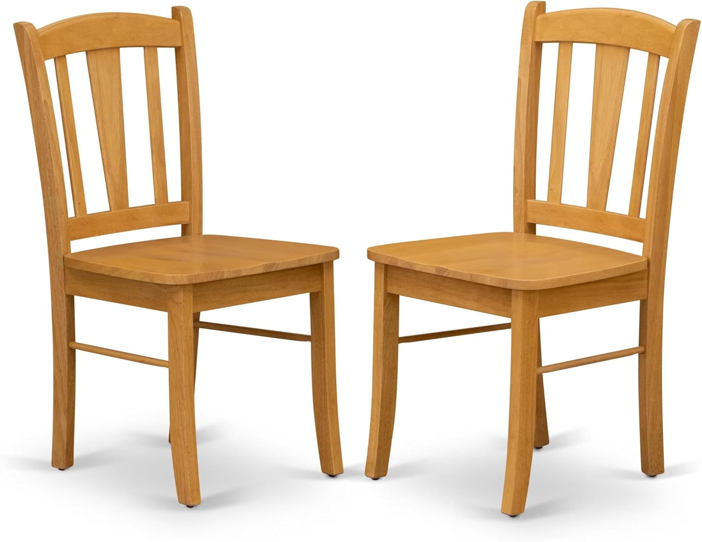 East West Furniture MZDL3-OAK-W 3 Piece Kitchen Table Set for Small Spaces Contains a Rectangle Dining Room Table with Dropleaf and 2 Dining Chairs, 36x54 Inch, Oak