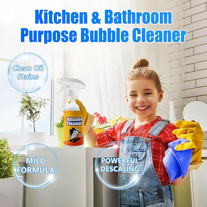 Gihen Multi-Purpose Cleane- Effective Multi-Purpose Cleaner with Spray Nozzle Spray & Towel for Kitchen, Household, Oven, Stove, Range Hood, Sink, Gihen Heavy Oil Cleane