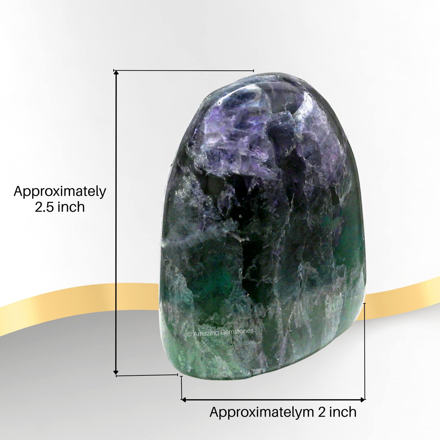 Amazing Gemstone Large Multi Fluorite Crystal Standing Palm Stone - Multi Fluorite Palm Stones & Crystals, A++ Grade Gemstones & Crystals - Healing Crystals & Healing Stones Office Home Decor Gifts