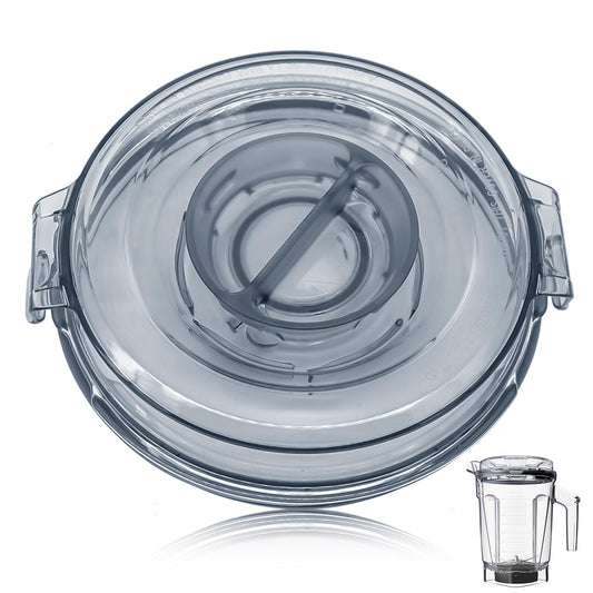 WSEYU Replacement Lid Compatible with 64 oz Low Profile Container A3500 A2500 A3300 A2300 V1200, Top Cover Replacement for Blender Pitcher 64oz Low-Profile, BPA Free