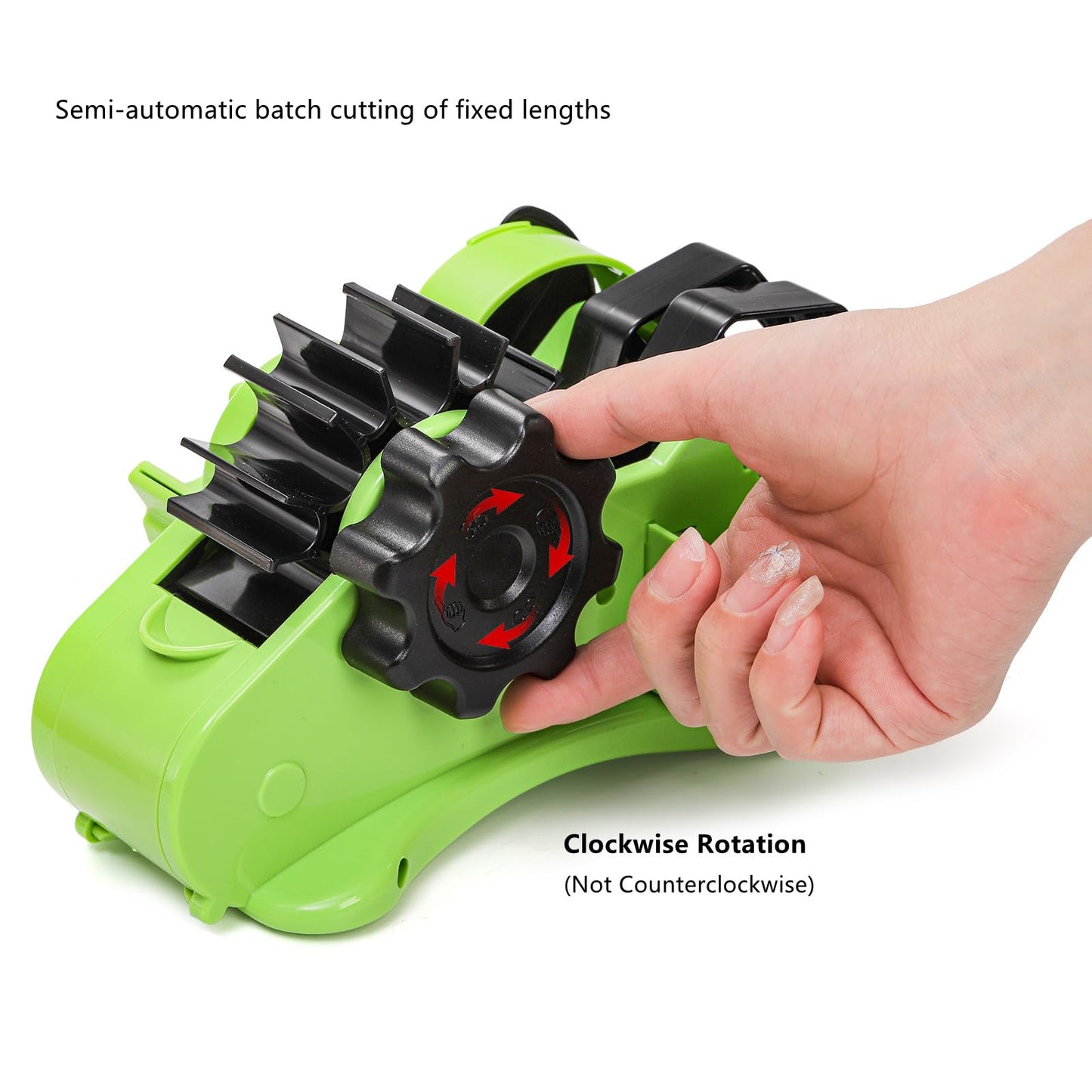 DEAYOU Multi-Roll Heat Tape Dispenser, 1" and 3" Double Reel Cores Sublimation Tape Dispenser for Pre-Cut Heat Transfer Tape, Semi-Automatic Desk Packaging Tape Dispenser with Compartment Slot, Green