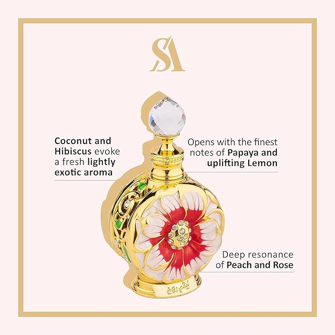 Swiss Arabian Layali Rouge - Luxury Products From Dubai - Long Lasting Personal Perfume Oil Fragrance - A Seductive Signature Aroma - 0.5 Oz