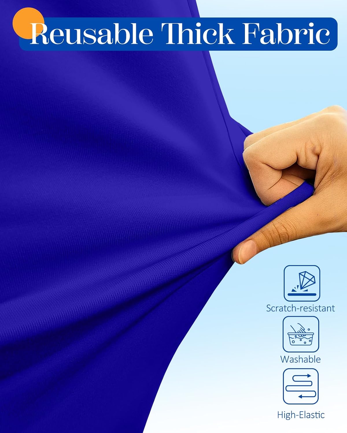 Slohif Luggage Cover for Suitcase Tsa Approved Protector - Luggage Sleeve Suit Case Cover Travel Stretch Large Baggage Case Protective Washable Fit 26-28 Inch Blue
