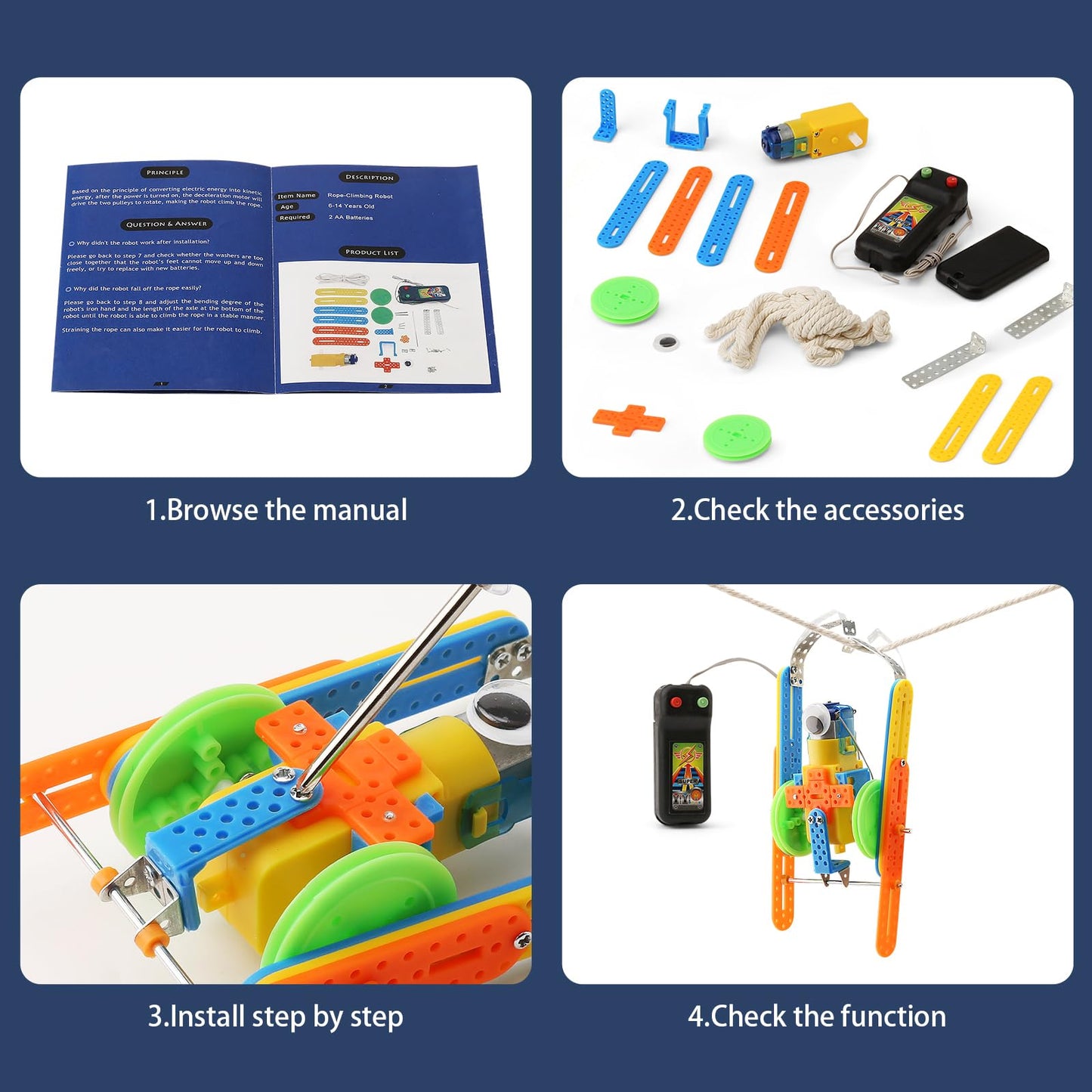 STEM Toys for Ages 8-13, Boys Crafts Robotics Science Kits for Kids Age 8-12, Robot Building Kit for Kids 8-10, Experiments Activities, Engineering STEM Toys 7+ 6 7 8 9 10 11 12 + Year Old Gifts