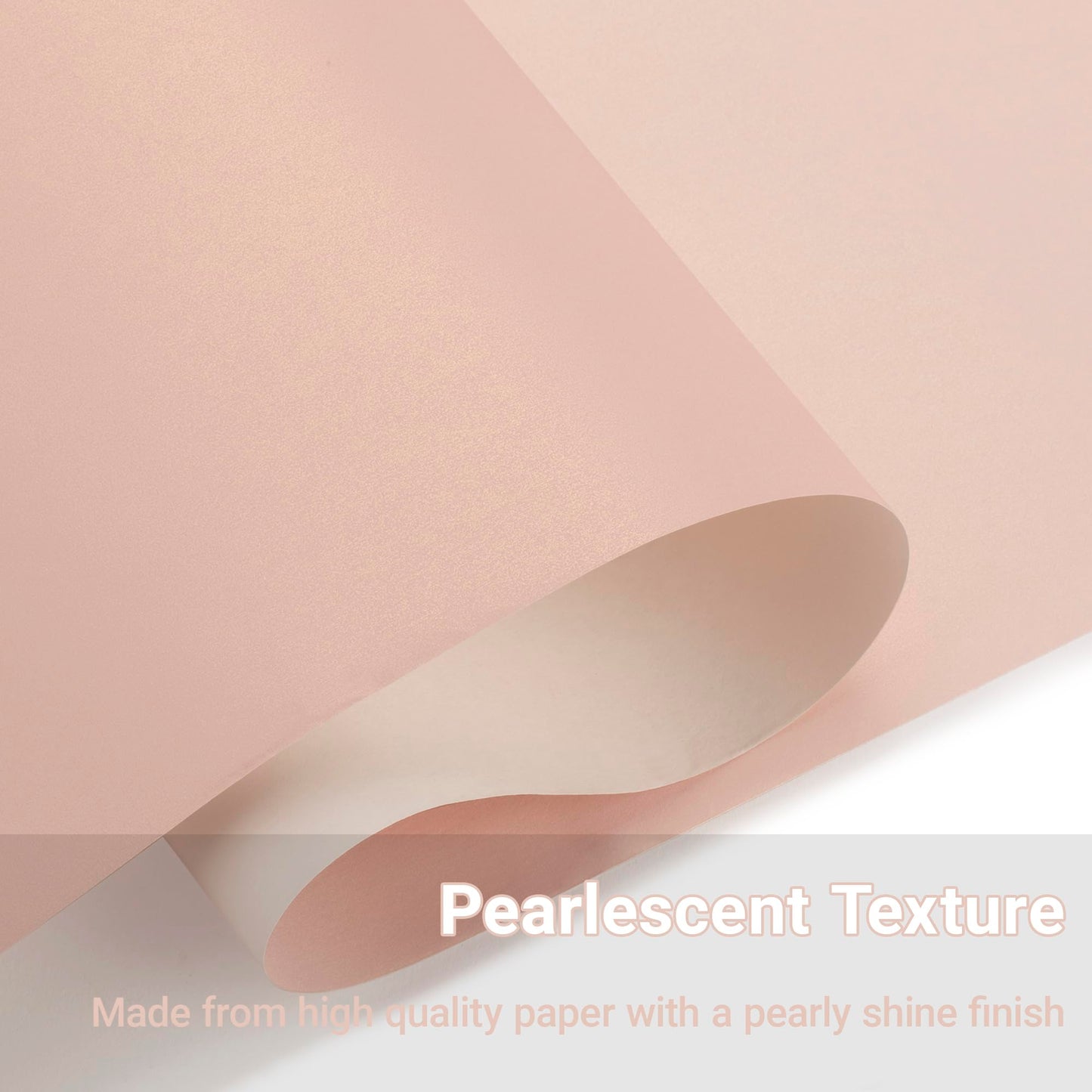 Rumvan Pink Matte Wrapping Paper16.9 Inches X 39.3 Feet,Solid Color pearlescent Paper,Gift Wrapping Paper,Perfect for Valentine's Day,Birthday,Christmas,Graduation,Baby Shower,DIY Bouquet (Pink colour)