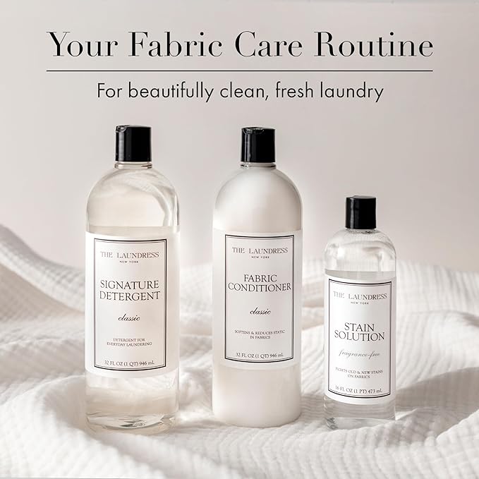 The Laundress Luxury Laundry Detergent, 31 Loads, Scented Signature Classic Fragrance, Concentrated Triple Enzyme Deep Cleaning and Targeted Stain Remover, 96% USDA Biobased Product (Pack of 2)