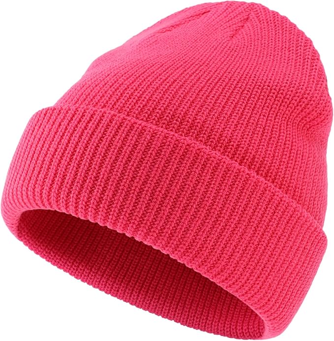 Connectyle Classic Double Layer Knit Beanie Hat Warm Thick Acrylic Winter Hats Daily Cuffed Beanies Watch Hat for Men Women