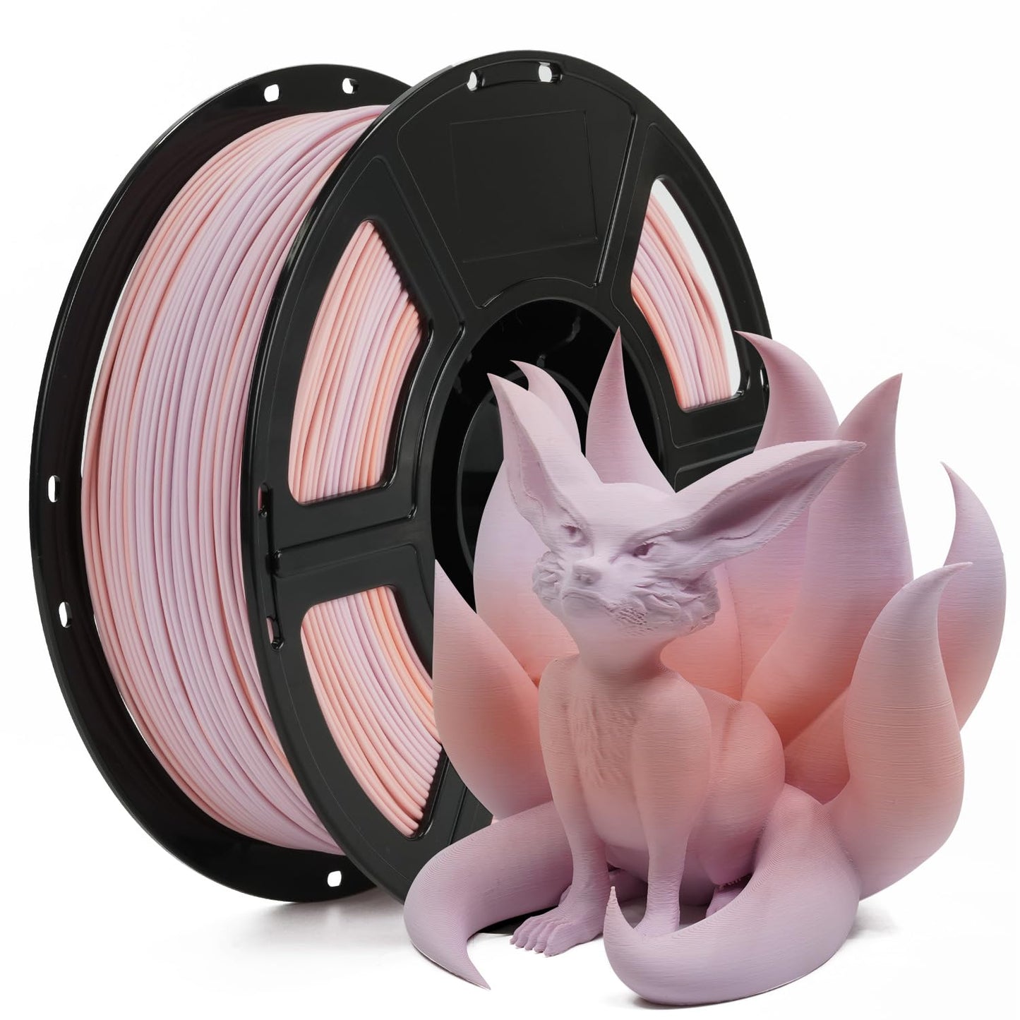 FLASHFORGE Rapid PLA Matte Gradient Filament 1.75mm Pink & Purple, Transform Colors Smoothly & Fast, High Flow Speedy 3D Printer