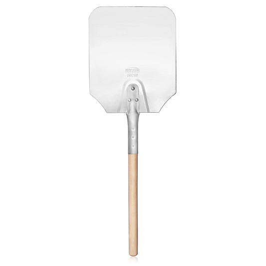 New Star Foodservice 50219 Aluminum Pizza Peel, Wooden Handle, 9 x 11 inch Blade, 26 inch overall