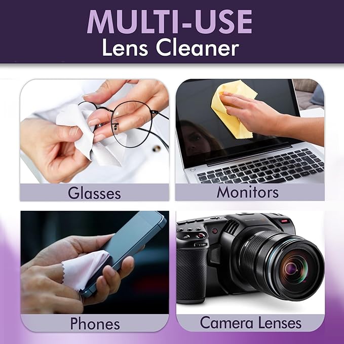 Clear View Screen & Lens Cleaner for Eyeglasses, Laptops, Smartphones, & Other Screens, 1 Gallon