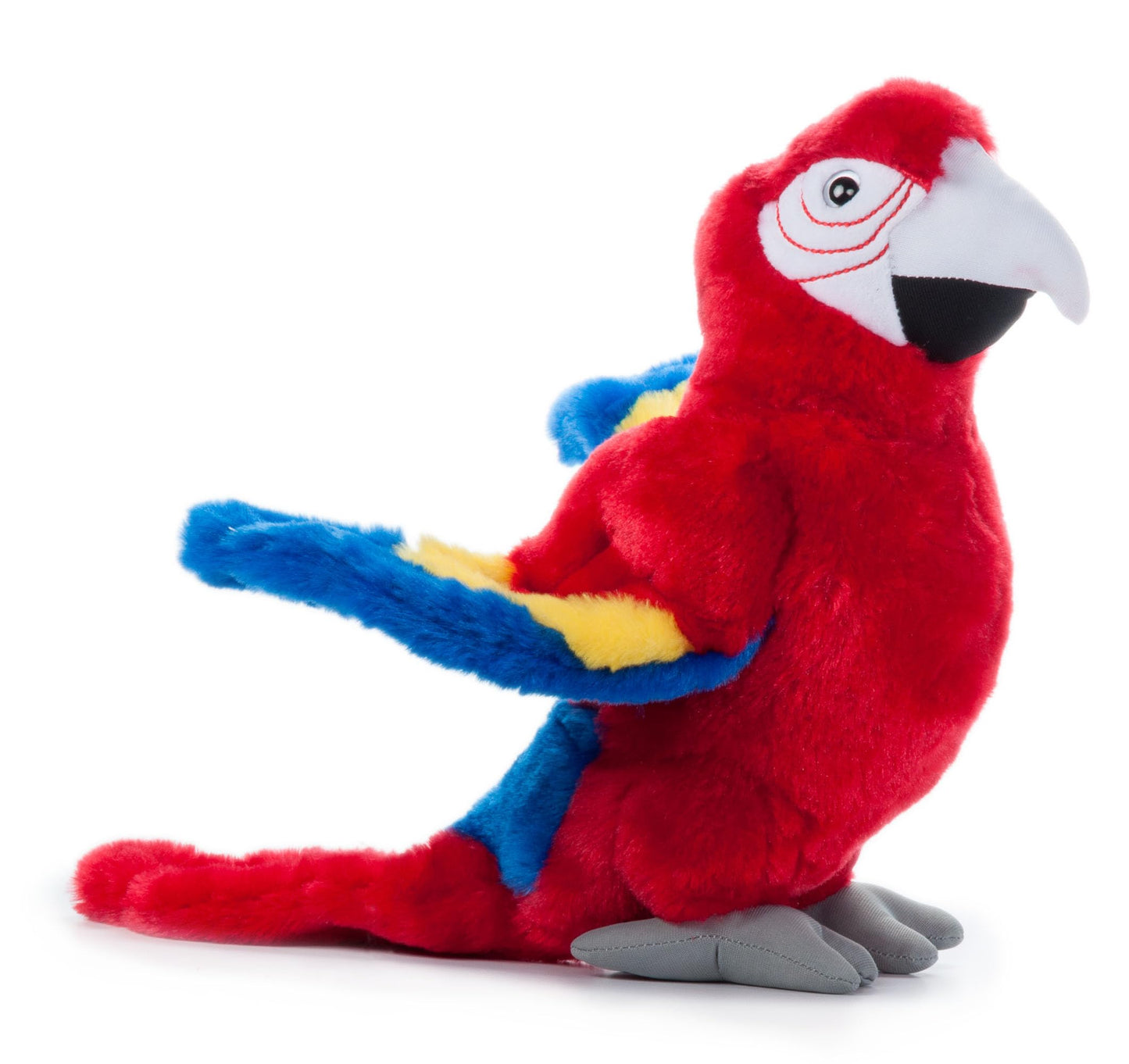 The Petting Zoo Macaw Stuffed Animal, Gifts for Kids, Wild Onez Zoo Animals, Scarlet Macaw Plush Toy 12 inches